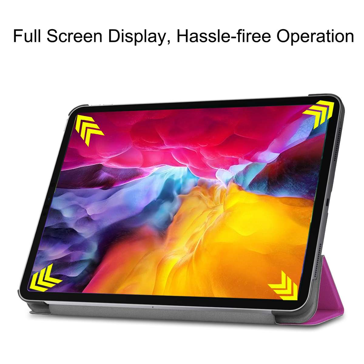 For iPad Pro 11 2022 / 2021 / 2018 Custer Texture Leather Smart Tablet Case(Purple)