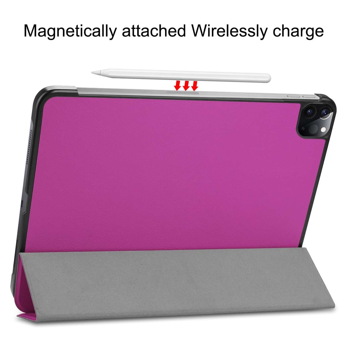 For iPad Pro 11 2022 / 2021 / 2018 Custer Texture Leather Smart Tablet Case(Purple)