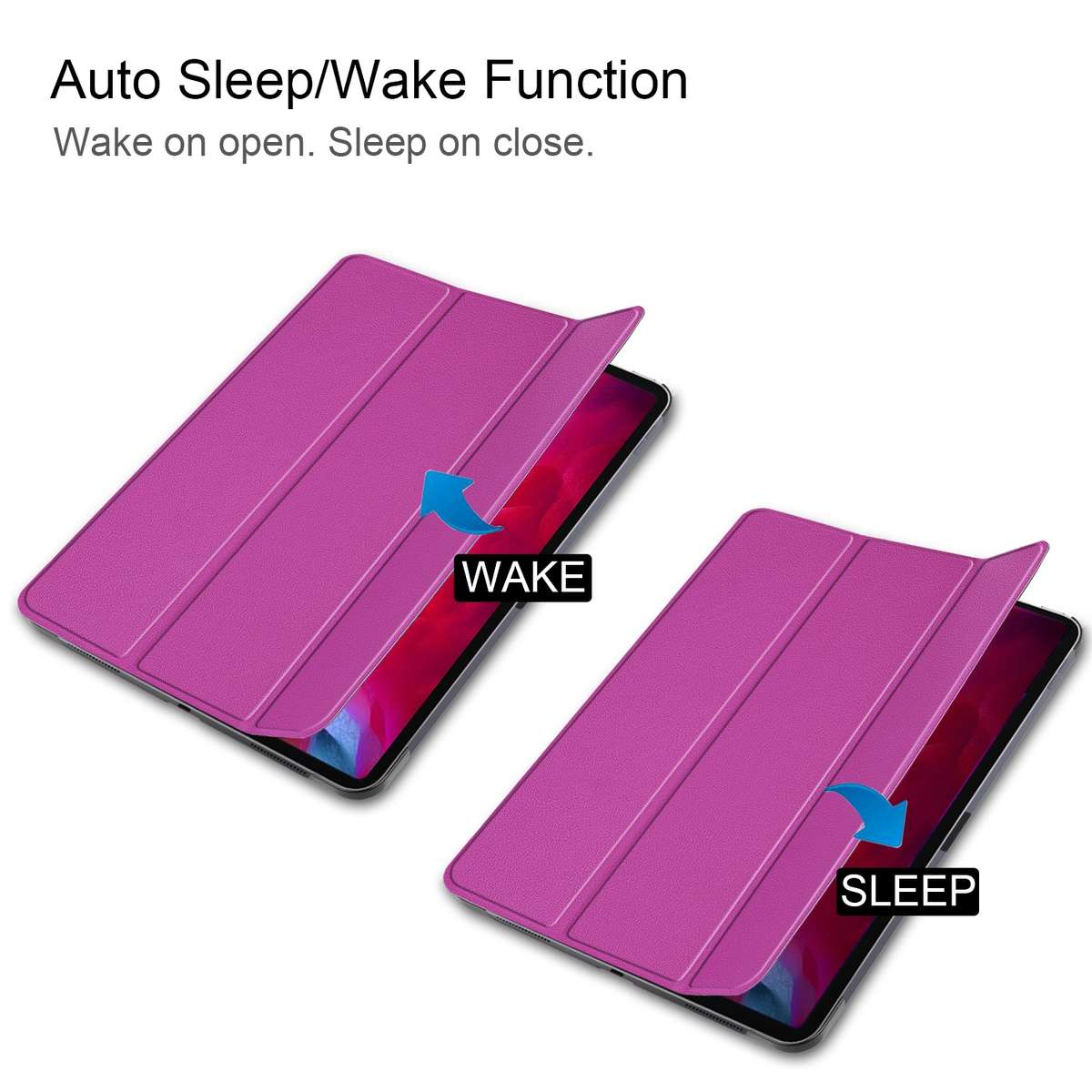 For iPad Pro 11 2022 / 2021 / 2018 Custer Texture Leather Smart Tablet Case(Purple)