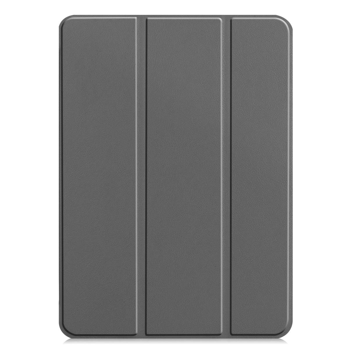 For iPad Air 13 2024 / Pro 12.9 2022 Custer Texture 3-folding Smart Leather Tablet Case(Grey)
