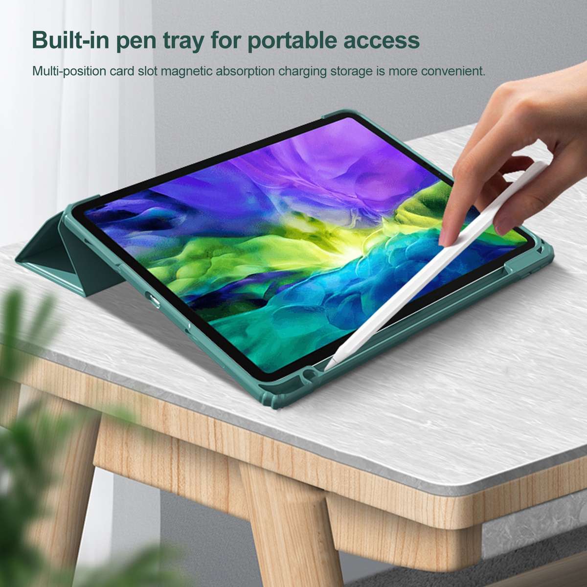 For iPad Pro 11 2022 / 2021 / 2020 Mutural Pinyue Series PC + TPU Horizontal Flip Lea ... (Purple)