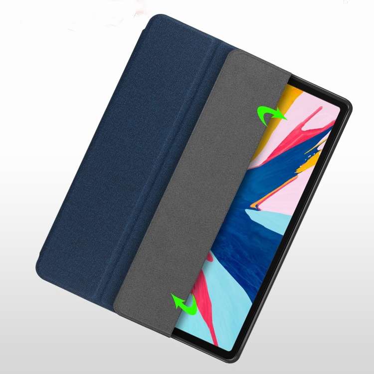 Mutural YASHI SeriesFor iPad 10.2 TPU + PU Cloth Pattern Texture Horizontal Flip Leather ... (Red)