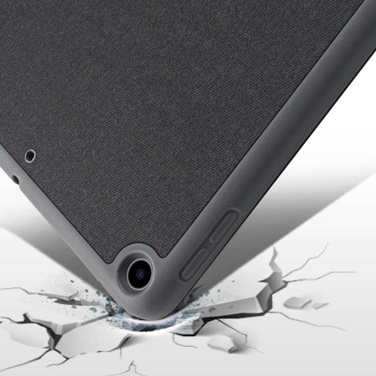 Mutural YASHI SeriesFor iPad 10.2 TPU + PU Cloth Pattern Texture Horizontal Flip Leather ... (Red)