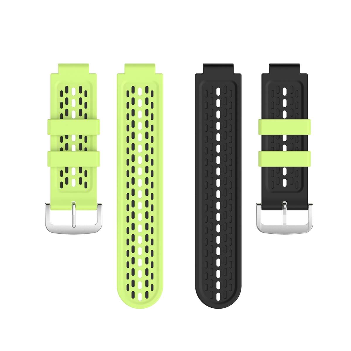 For Garmin Approach S2 / S4 Two-color Silicone Watch Band(Black Yellow)