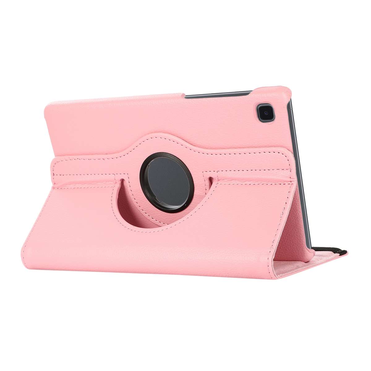 For Samsung Galaxy A7 Lite T220 360 Degree Rotation Litchi Texture Flip Leather Case wi ... (Pink)