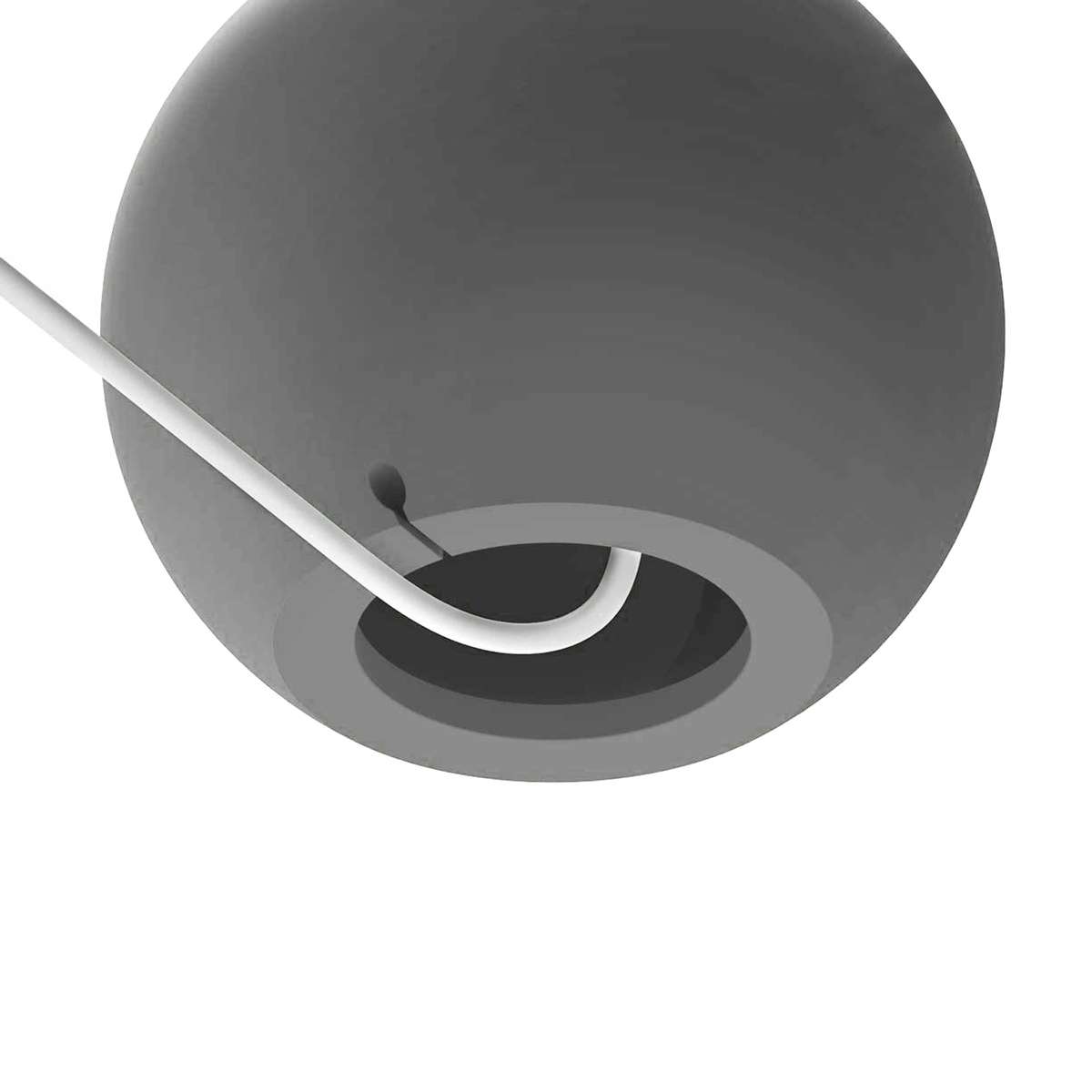Silicone Pellet Magsafe Magnetic Charger Holder for iPhone 12 Series and Above(Grey)