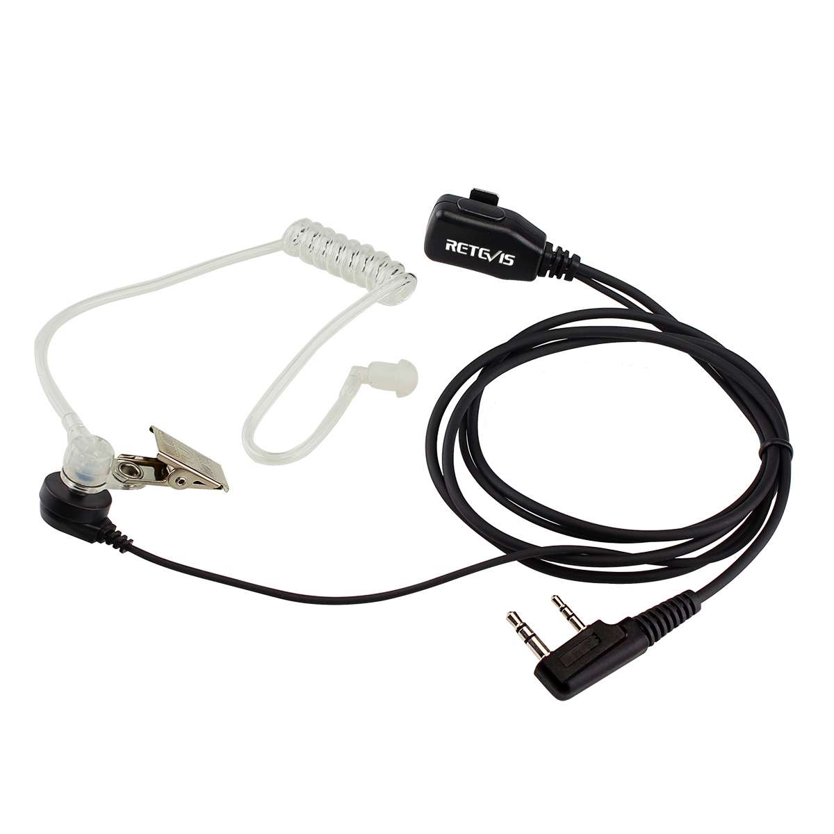 RETEVIS C9003 2 Pin PTT Speaker Microphone Acoustic Tube In-ear Earpiece