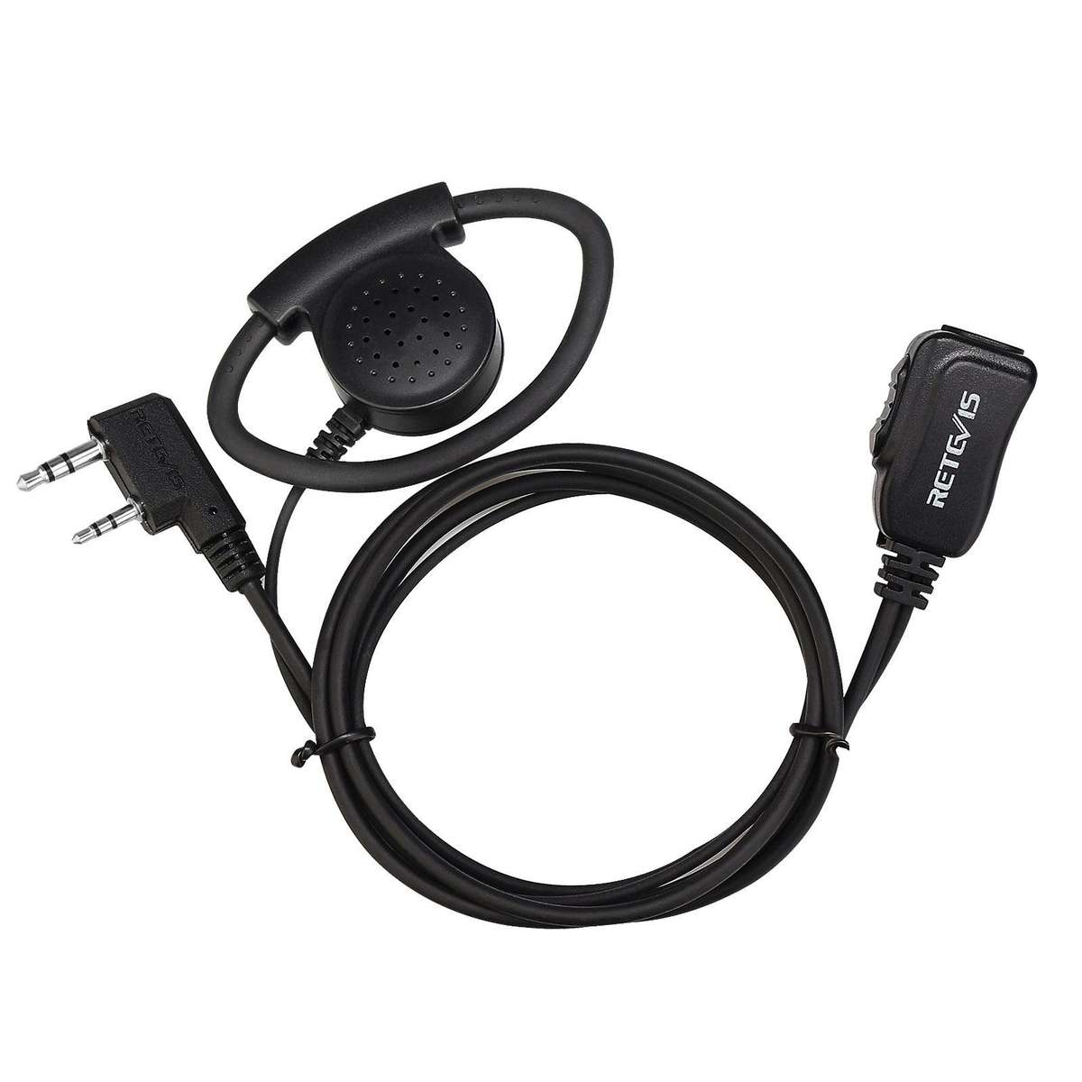 RETEVIS EEK012 Adjustable Contour High Volume K-head Double-needle D-type Ear Hook for H-777/RT-5R