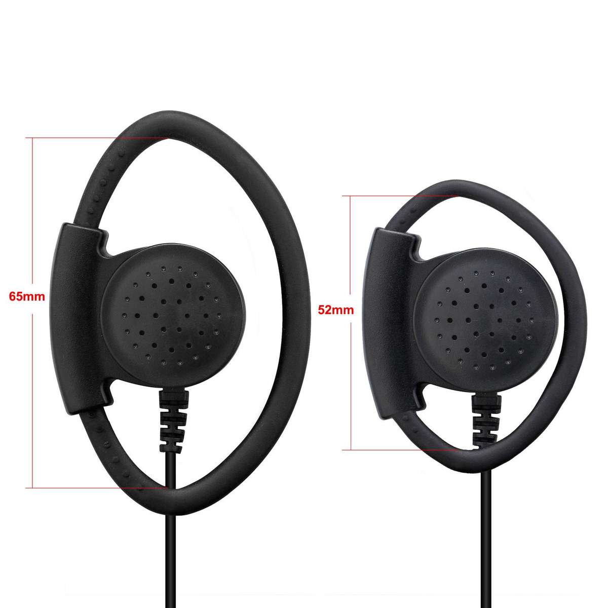RETEVIS EEK012 Adjustable Contour High Volume K-head Double-needle D-type Ear Hook for H-777/RT-5R