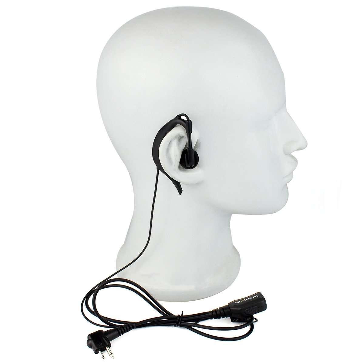 RETEVIS R-111 M Head 2 Pin PTT Adjustable Volume Earphone Microphone for Motorola GP68/GP88/GP300/