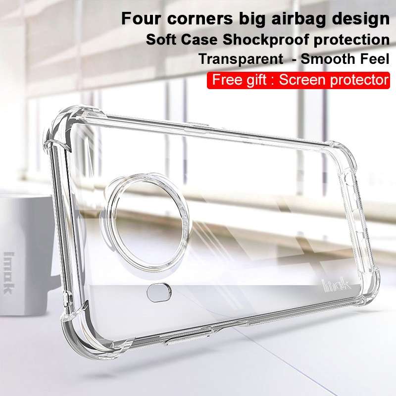 For Nokia X10 / X20 IMAK All-inclusive Shockproof Airbag TPU Case with Screen Pr ... (Transparent)