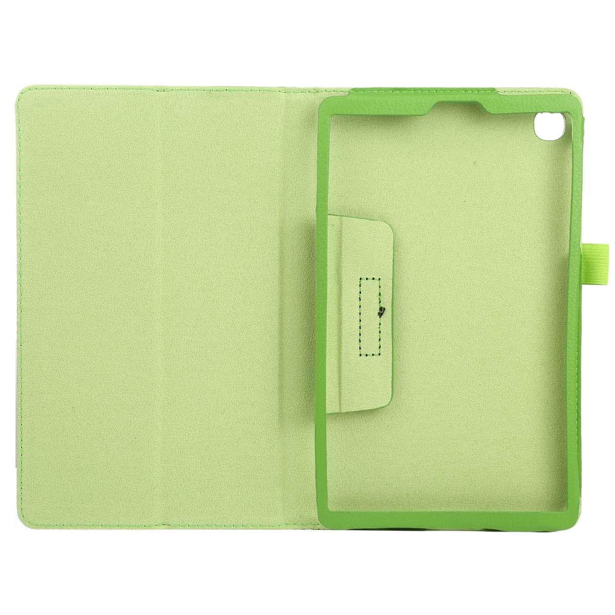 For Samsung Galaxy Tab A7 Lite T220 / T225 Litchi Texture Solid Color Horizontal Flip ... (Green)