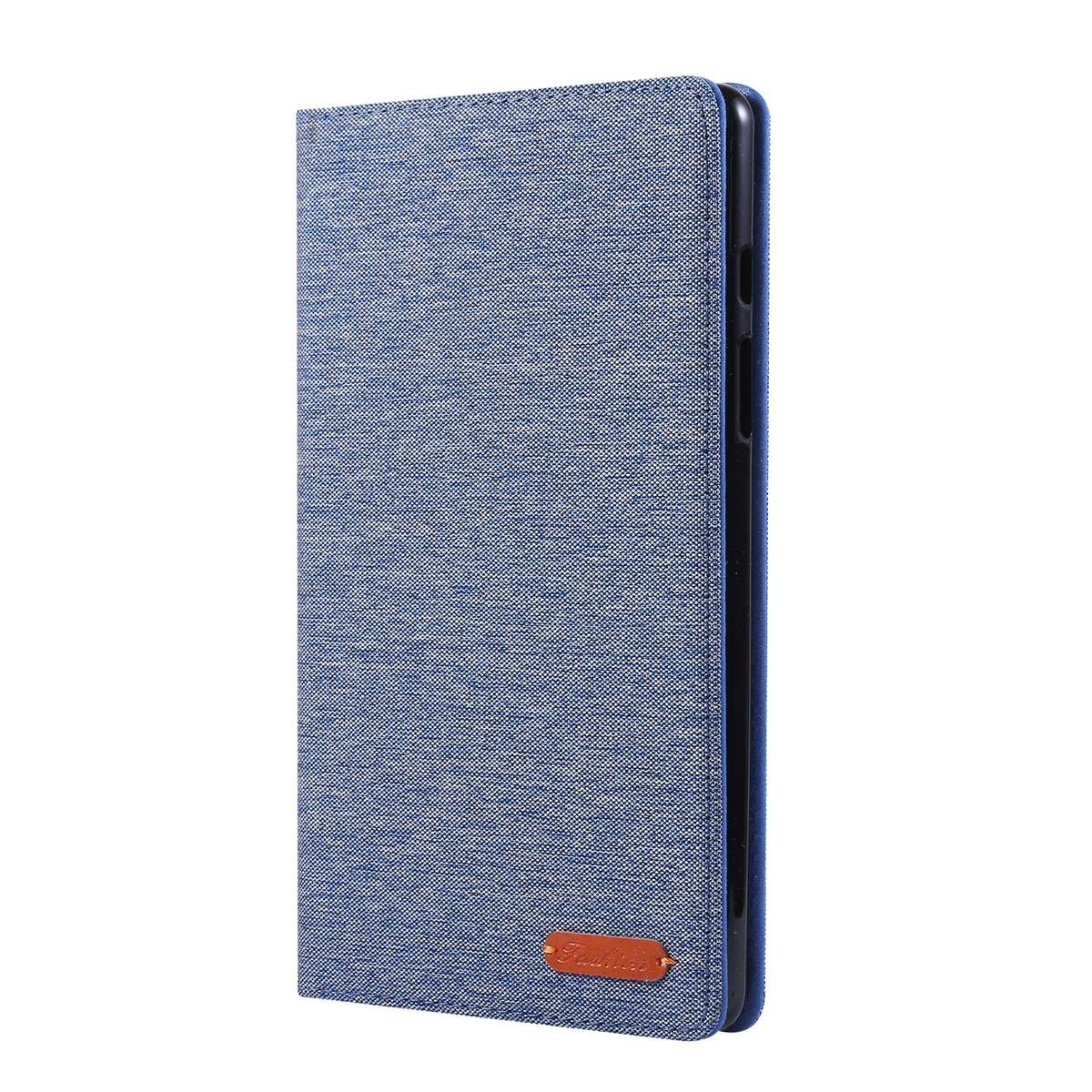 For Samsung Galaxy Tab A7 Lite 8.7 T220 / T225 Horizontal Flip TPU + Fabric PU Lea ... (Dark Blue)
