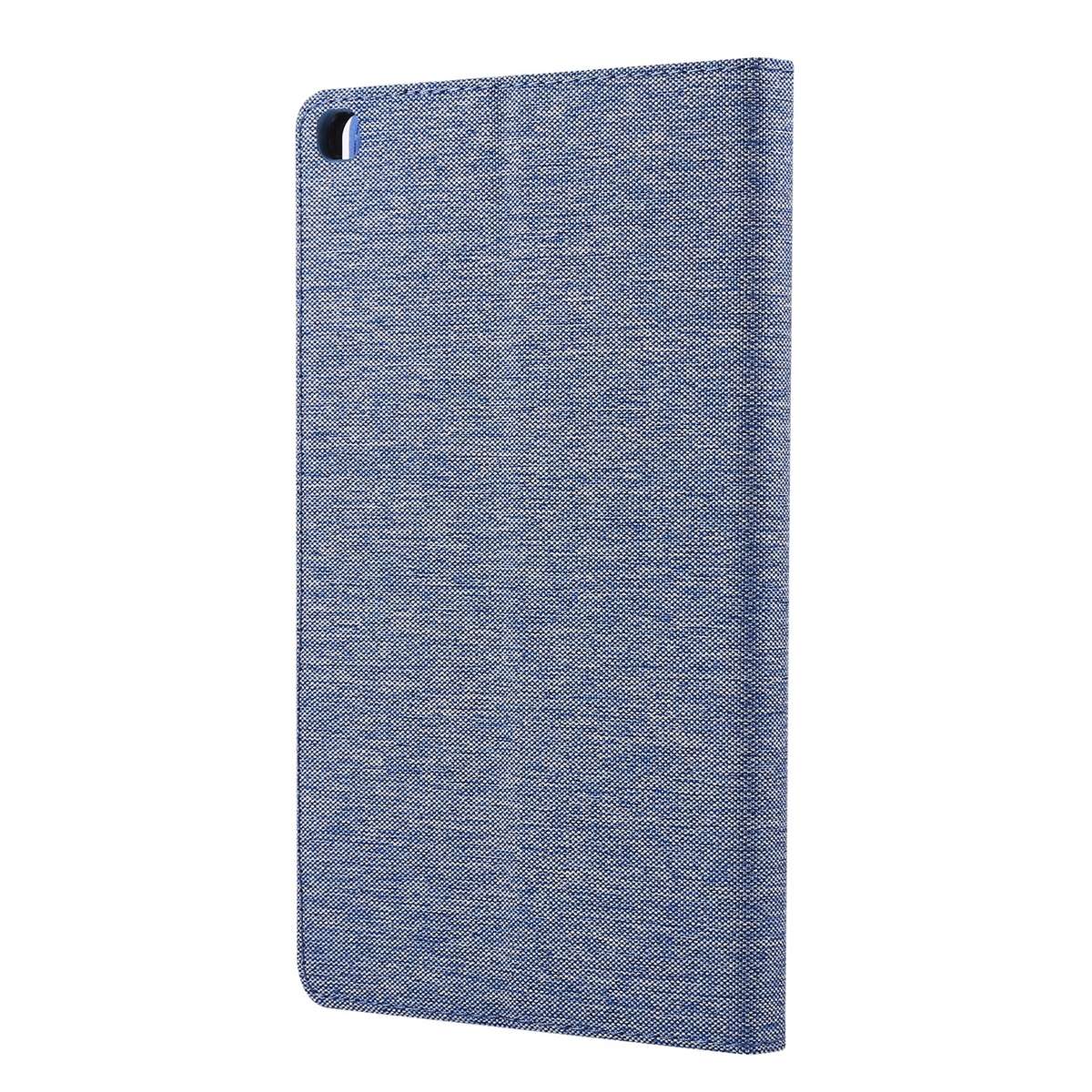 For Samsung Galaxy Tab A7 Lite 8.7 T220 / T225 Horizontal Flip TPU + Fabric PU Lea ... (Dark Blue)
