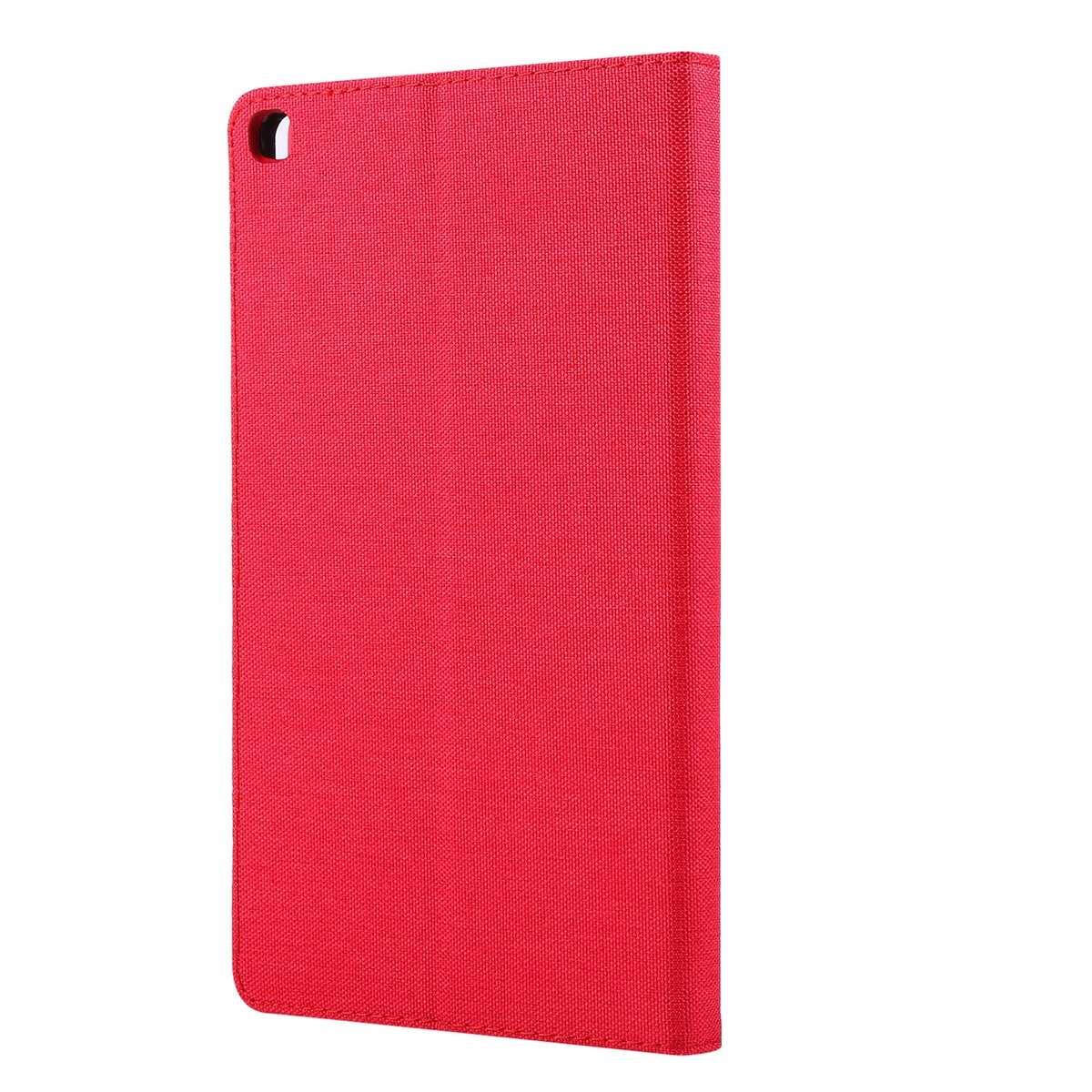 For Samsung Galaxy Tab A7 Lite 8.7 T220 / T225 Horizontal Flip TPU + Fabric PU Leather P ... (Red)