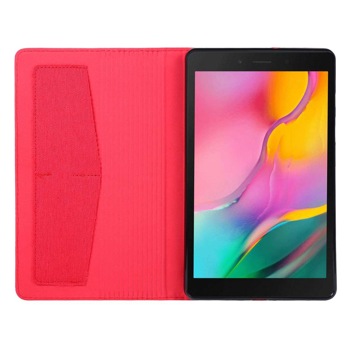 For Samsung Galaxy Tab A7 Lite 8.7 T220 / T225 Horizontal Flip TPU + Fabric PU Leather P ... (Red)