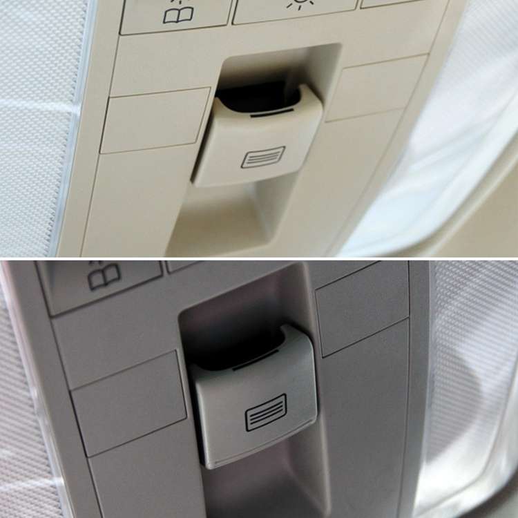 Car Sunroof Switch Button Dome Light Button for Mercedes-Benz W204 / X204 2008-2015(Grey White)