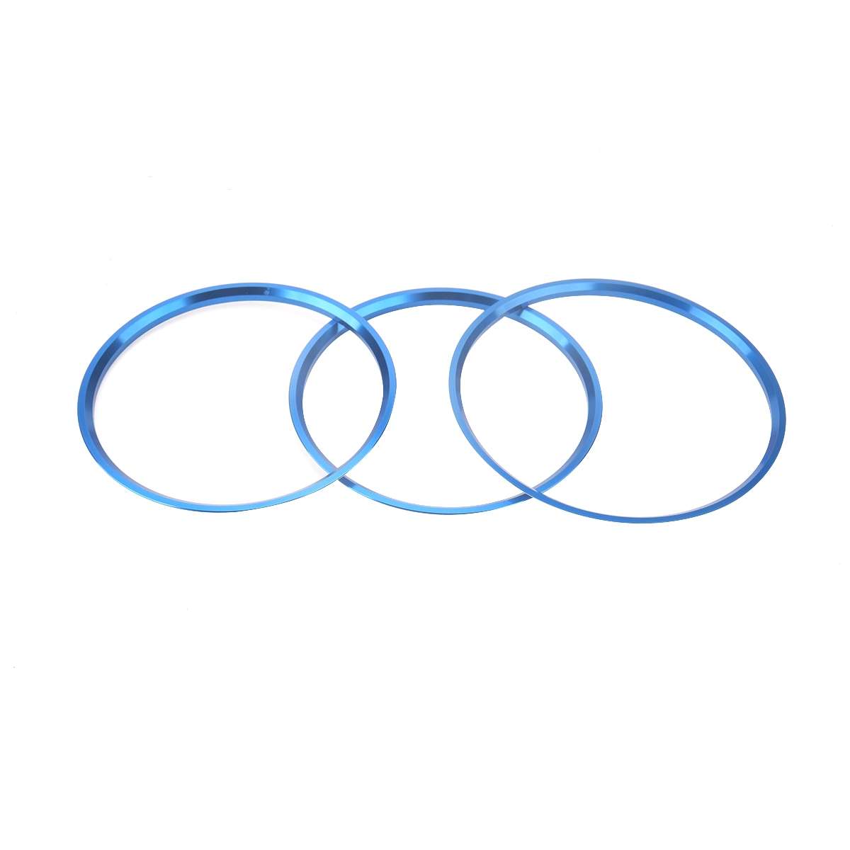 A5819-03 5 PCS Car Blue Air Conditioner Air Outlet Decorative Ring for Mercedes-Benz