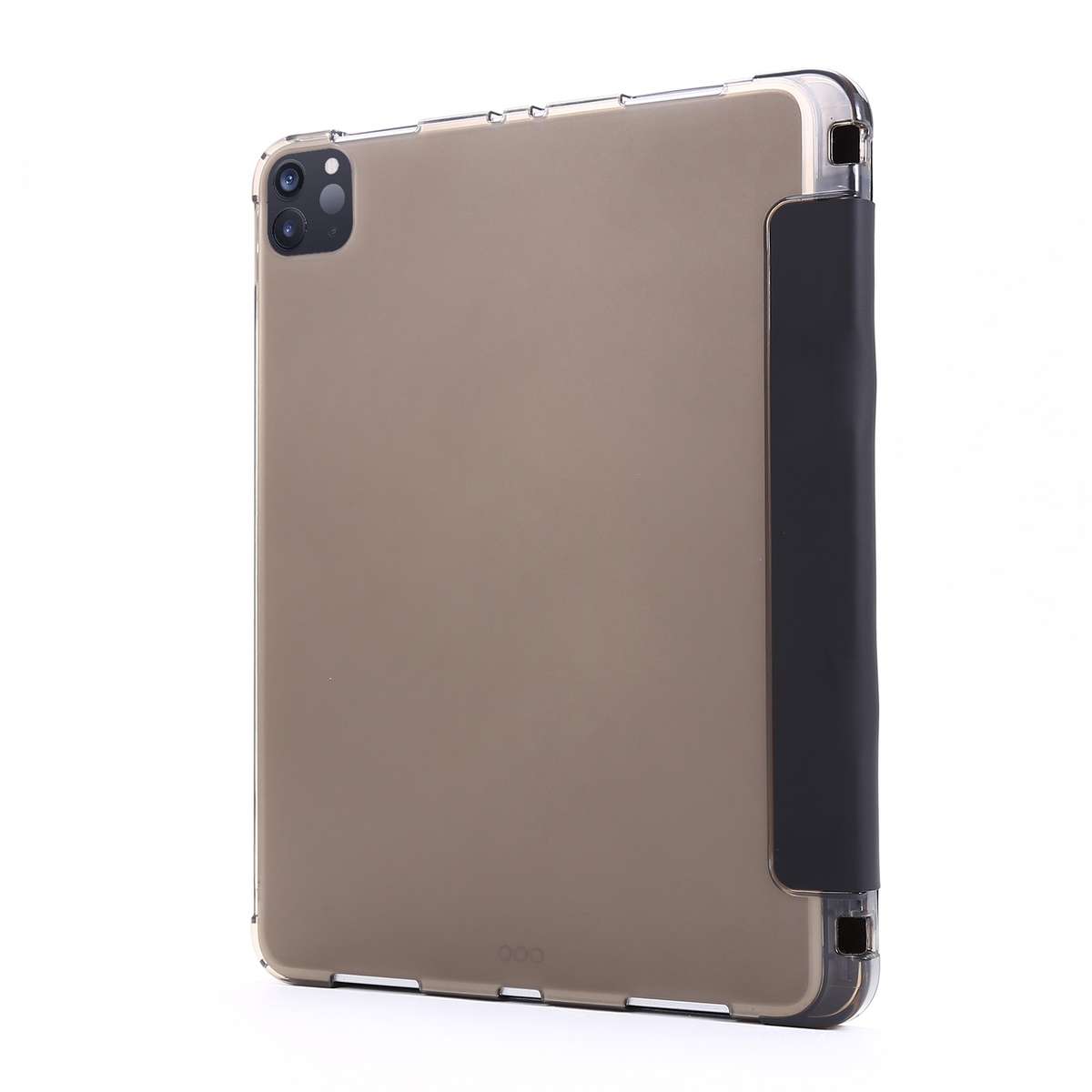 For iPad Pro 12.9 2022 / 2021 Multi-folding Horizontal Flip PU Leather + Shockproof Ai ... (Black)