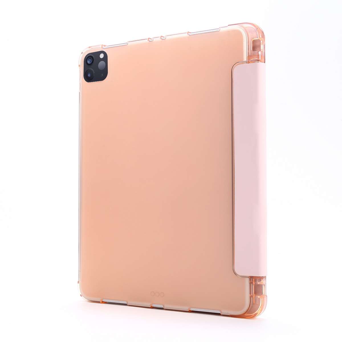 For iPad Pro 12.9 2022 / 2021 Multi-folding Horizontal Flip PU Leather + Shockproof Air ... (Gold)