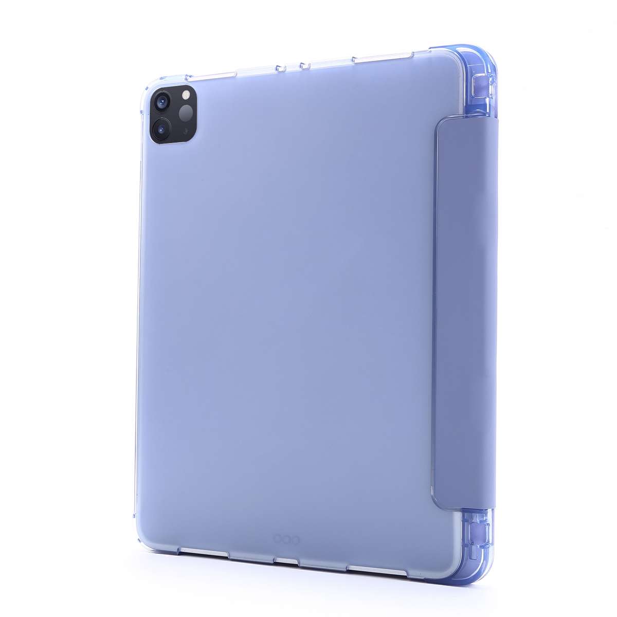 For iPad Pro 12.9 2022 / 2021 Multi-folding Horizontal Flip PU Leather + Shockproof A ... (Purple)