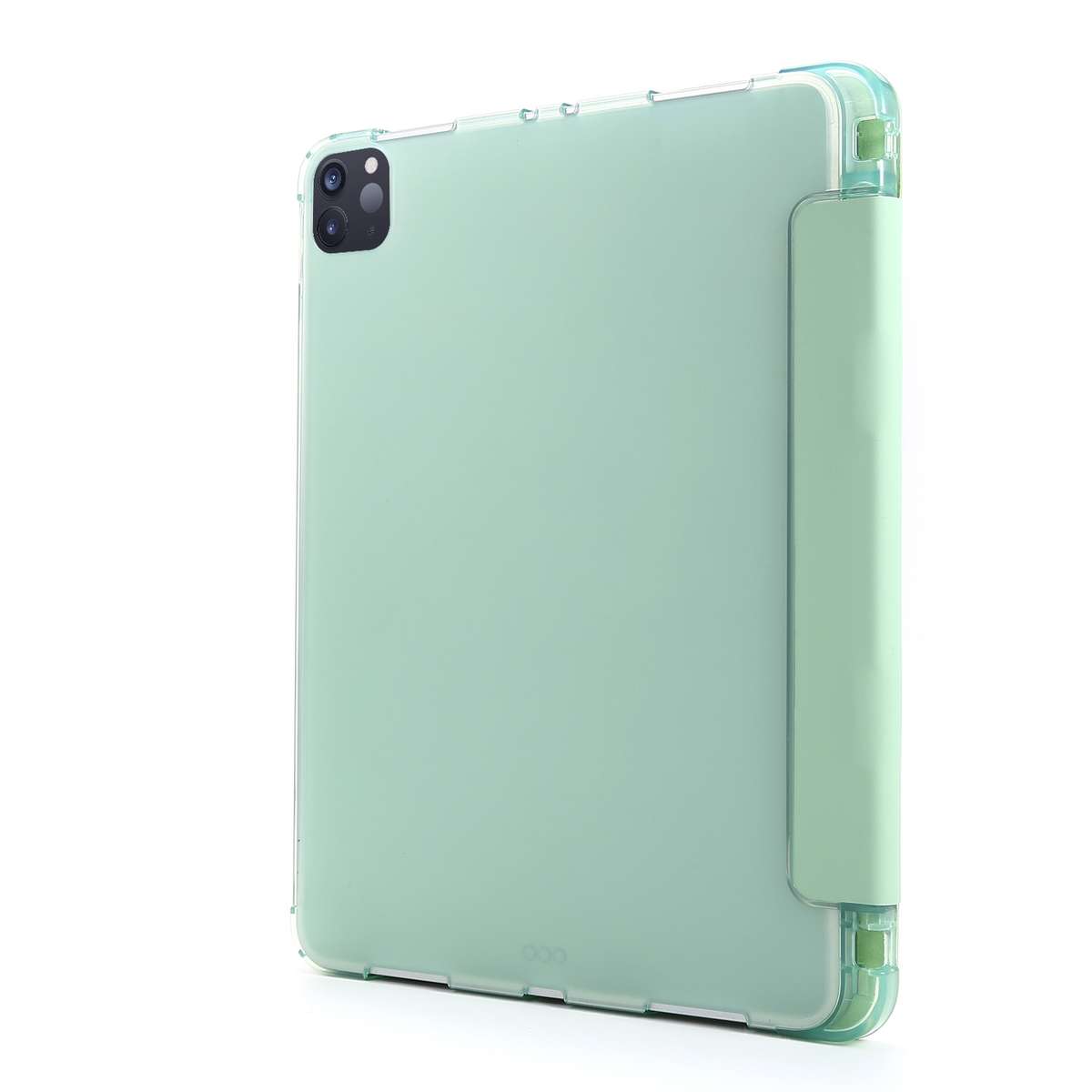 For iPad Pro 12.9 2022 / 2021 Multi-folding Horizontal Flip PU Leather + Shockproof Ai ... (Green)