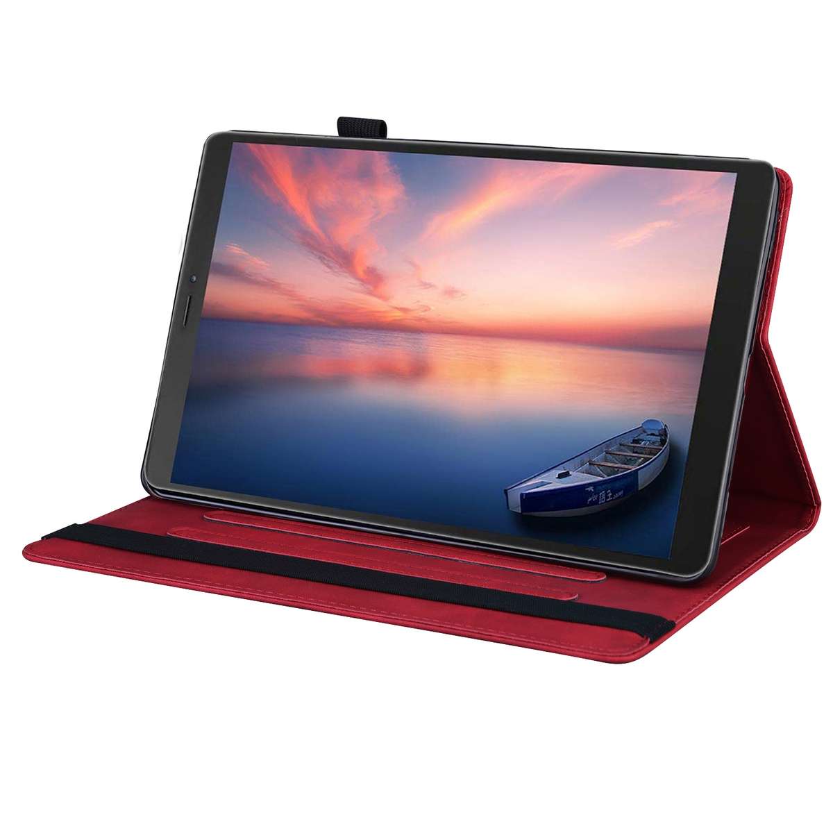 For Samsung Galaxy Tab A 8.0 2019 SM-T290 / SM-T295 Business Shockproof Horizontal Flip ... (Red)
