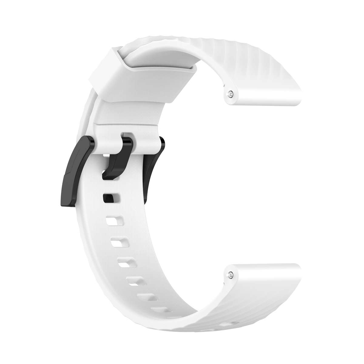 For Suunto 7 24mm Solid Color Silicone Watch Band(White)