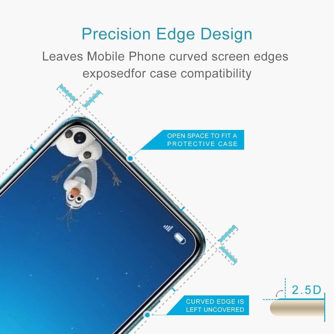 For Elephone U5 10 PCS 0.26mm 9H 2.5D Tempered Glass Film