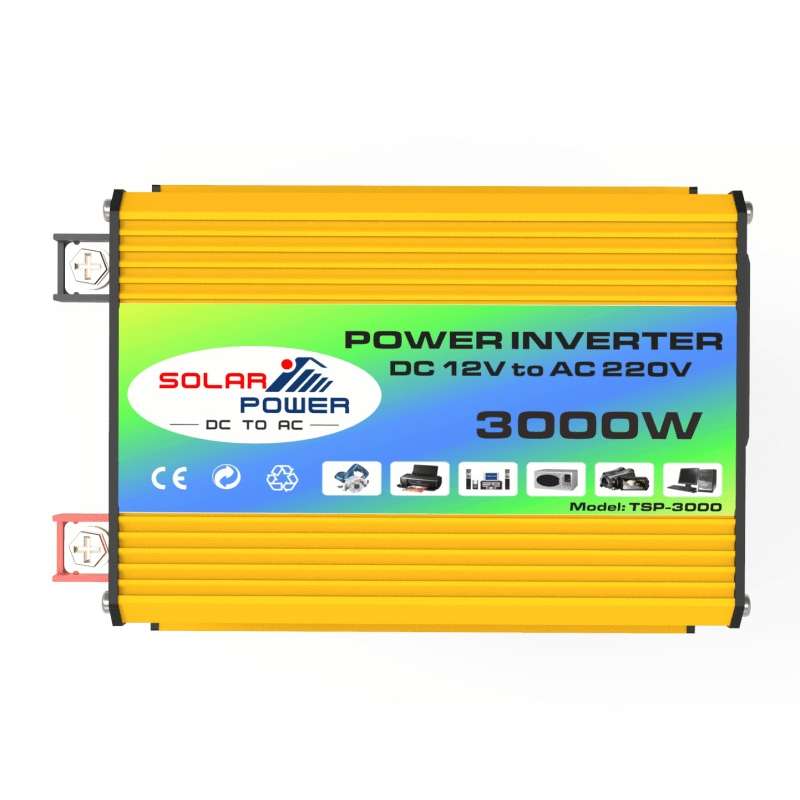 Tang I Generation 12V to 220V 3000W Modified Square Wave Intelligent Car Power Inverter with Dual US