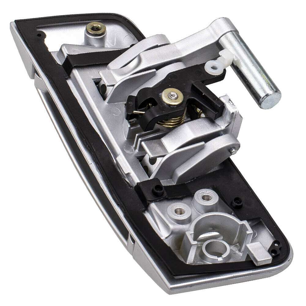 1 Pair Car Front Door Outside Handle 80607-CD41E+80606-CD01E for Nissan 350Z 2003-2009(Silver)