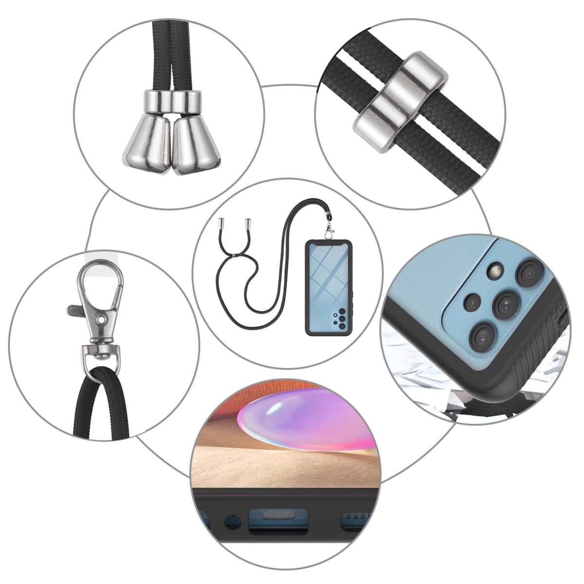 For OPPO A54 5G / A74 5G / A93 5G Starry Sky Solid Color Series Shockproof PC + TPU Protective Case