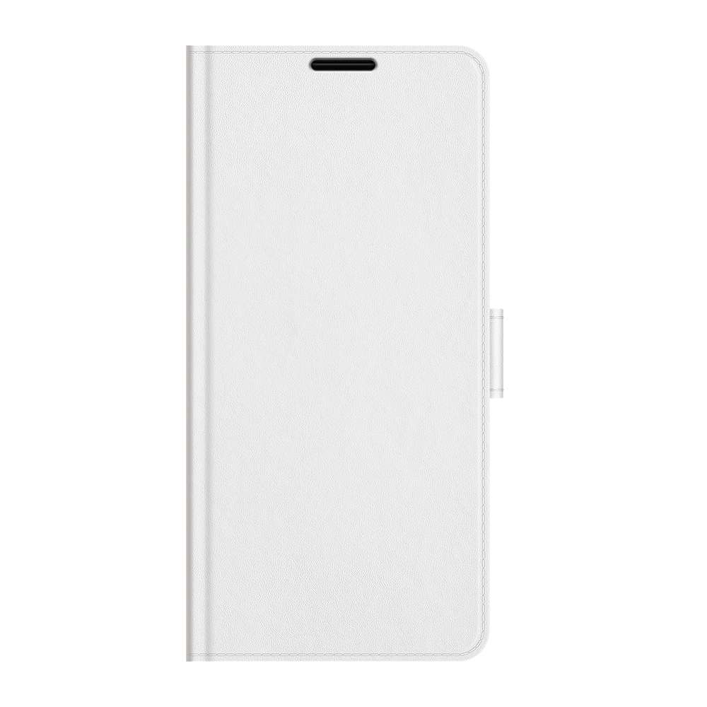 For TCL 20 Pro 5G R64 Texture Single Horizontal Flip Protective Case with Holder & Car ... (White)