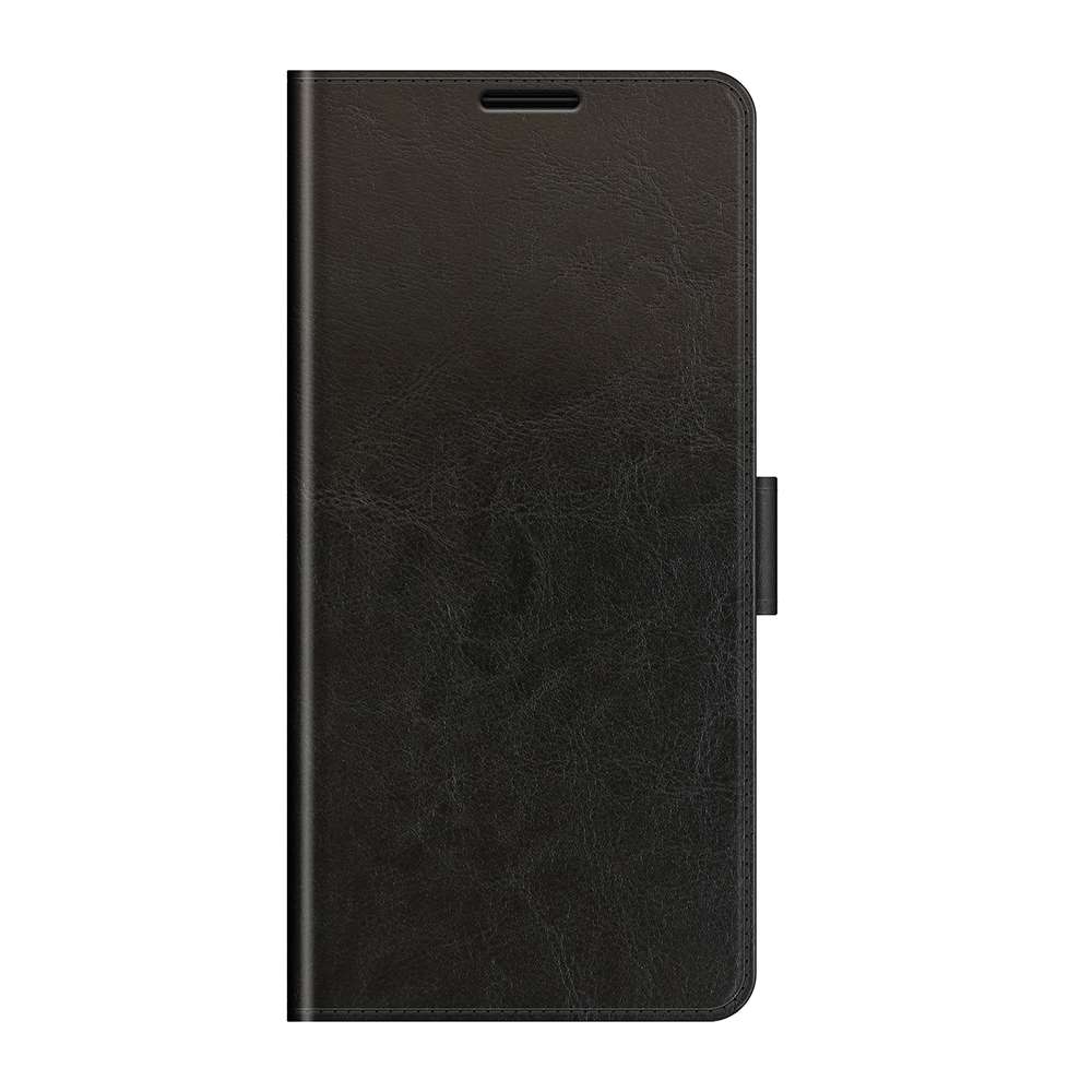 For TCL 20 Pro 5G R64 Texture Single Horizontal Flip Protective Case with Holder & Car ... (Black)
