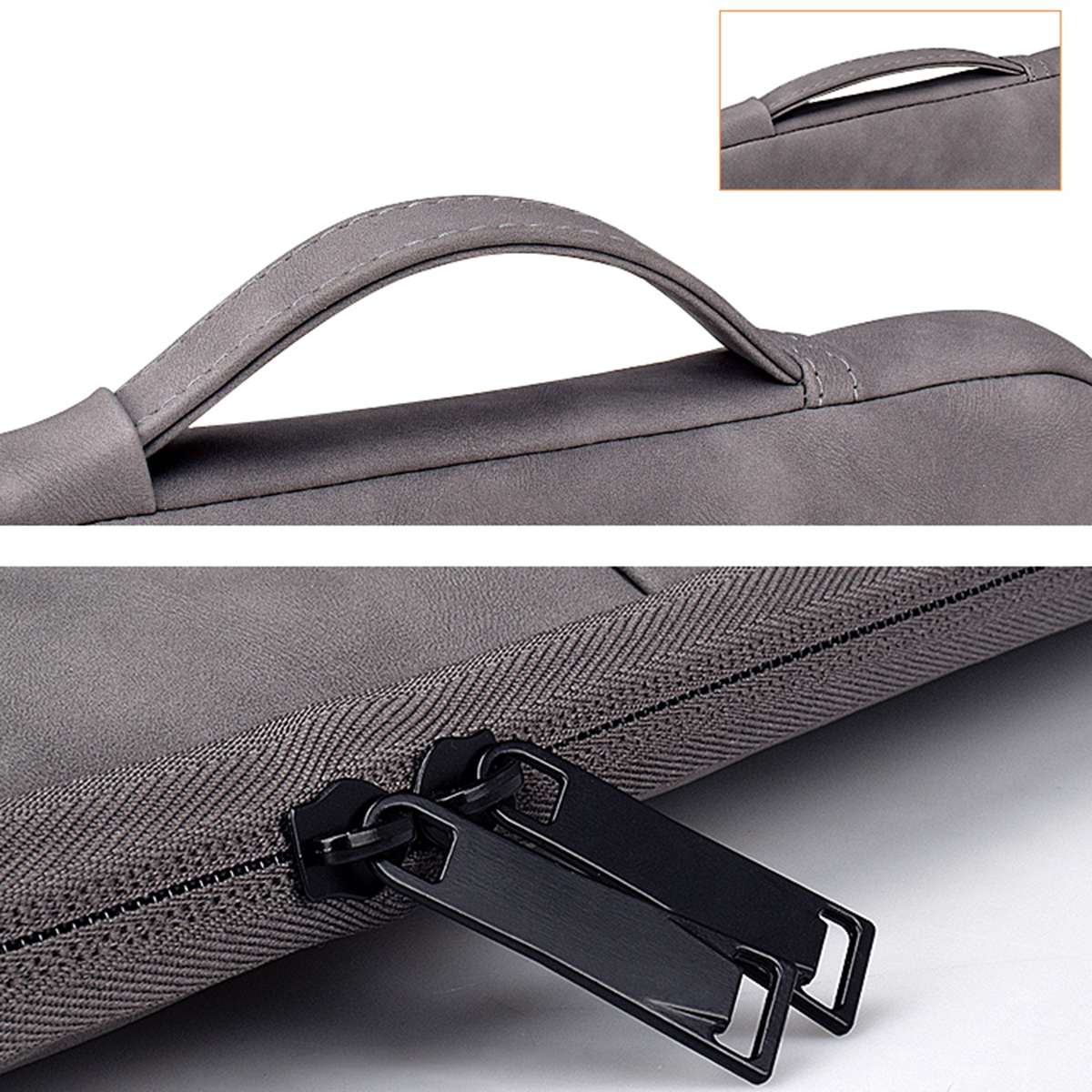 ND08 Sheepskin Notebook Iner Bag, Size:14.1-15.4 inch(Deep Space Gray)