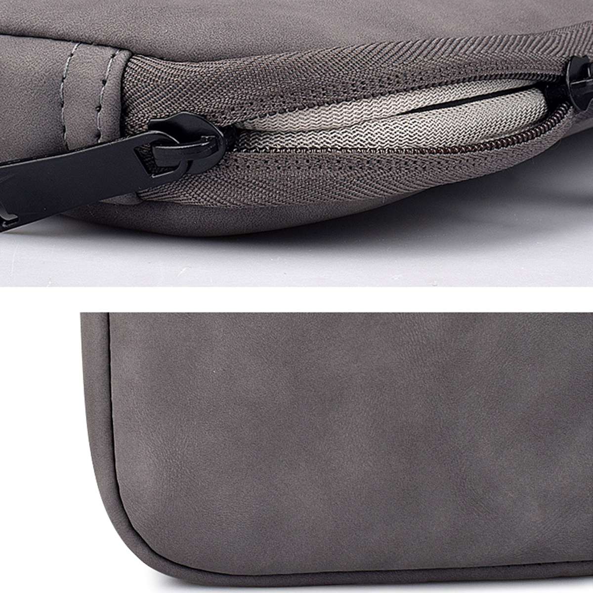 ND08 Sheepskin Notebook Iner Bag, Size:14.1-15.4 inch(Deep Space Gray)