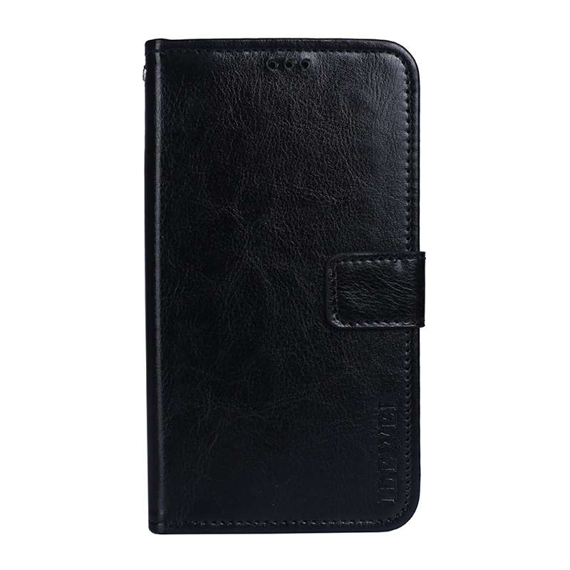 For Lenovo K13 idewei Crazy Horse Texture Horizontal Flip Leather Case with Holder & C ... (Black)