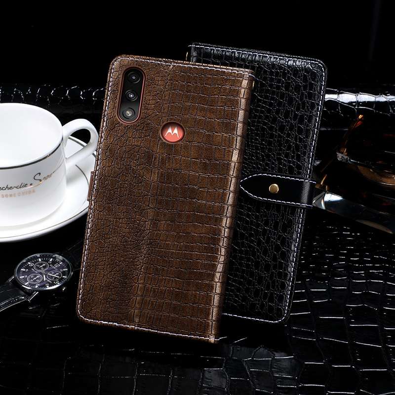 For Lenovo K13 idewei Crocodile Texture Horizontal Flip Leather Case with Holder & ... (Dark Blue)