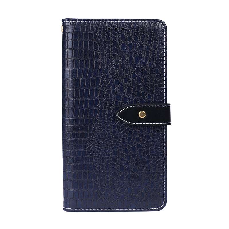For Lenovo K13 Note idewei Crocodile Texture Horizontal Flip Leather Case with Hol ... (Dark Blue)
