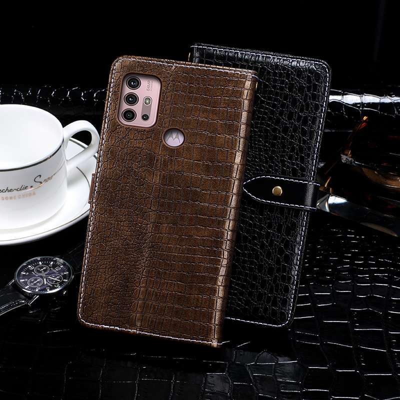 For Lenovo K13 Note idewei Crocodile Texture Horizontal Flip Leather Case with Holder ... (Ebony)