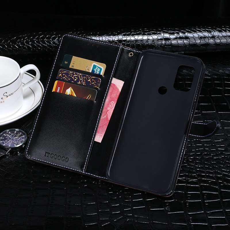 For Lenovo K13 Note idewei Crocodile Texture Horizontal Flip Leather Case with Holder ... (Ebony)