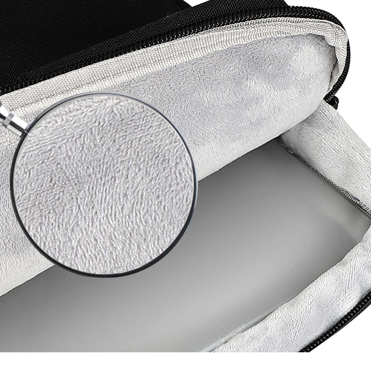 ST11 Polyester Thickened Laptop Bag with Detachable Shoulder Strap, Size:13.3 inch(Silver Gray)
