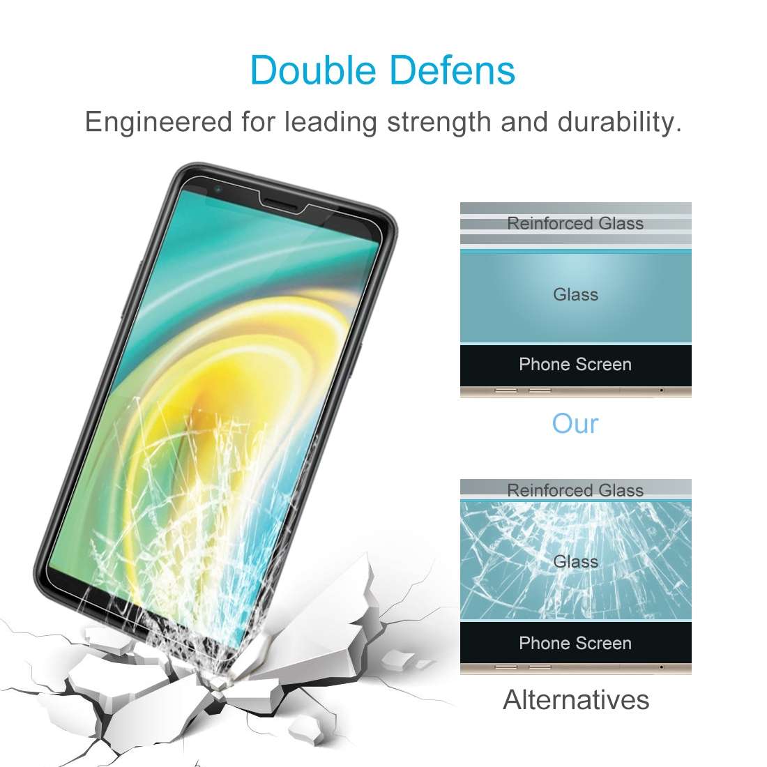 For TP-Link neffos A5 10 PCS 0.26mm 9H 2.5D Tempered Glass Film