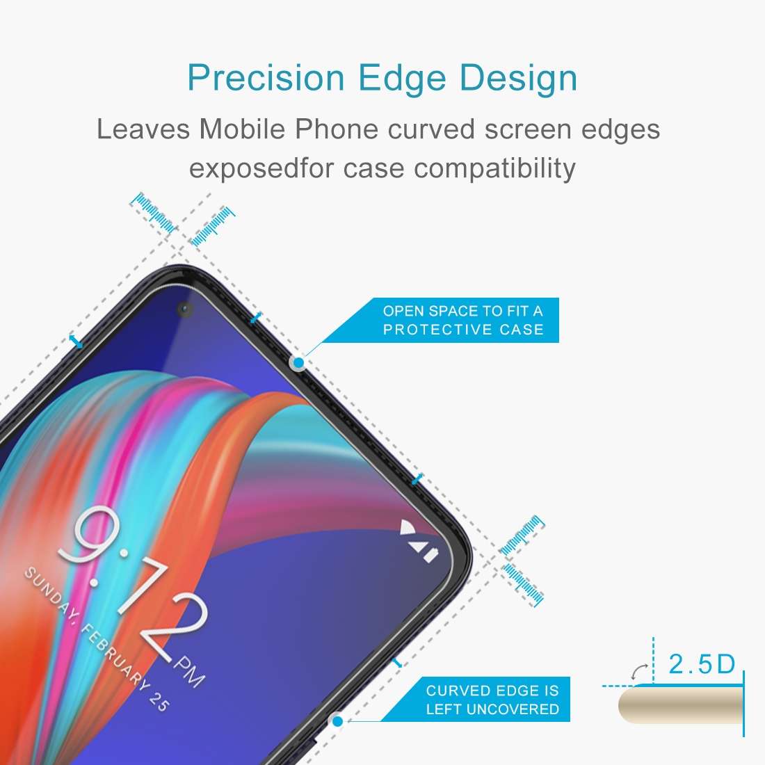 For Nuu Mobile G5 10 PCS 0.26mm 9H 2.5D Tempered Glass Film