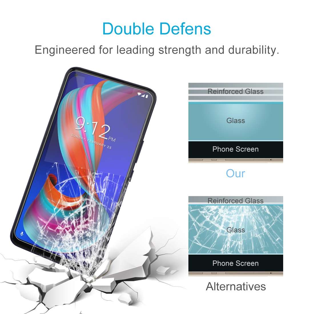 For Nuu Mobile G5 10 PCS 0.26mm 9H 2.5D Tempered Glass Film