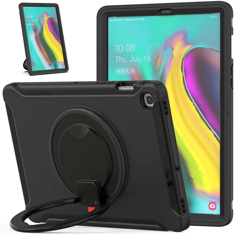 For Samsung Galaxy Tab S5e 10.5 inch T720 2019 Shockproof TPU + PC Protective Case wit ... (Black)