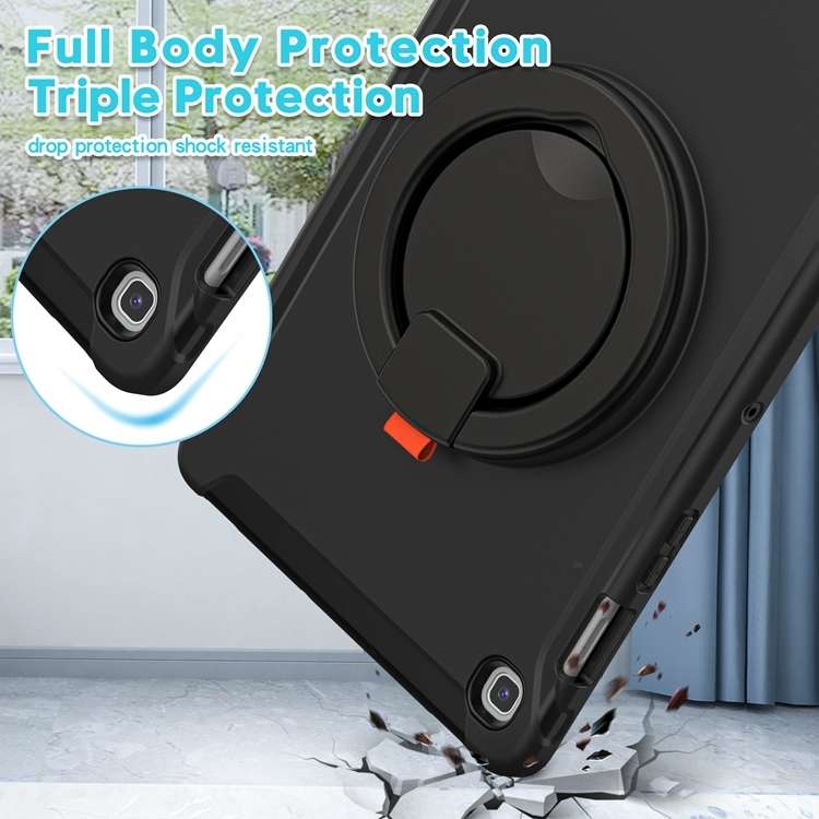 For Samsung Galaxy Tab S5e 10.5 inch T720 2019 Shockproof TPU + PC Protective Case wit ... (Black)