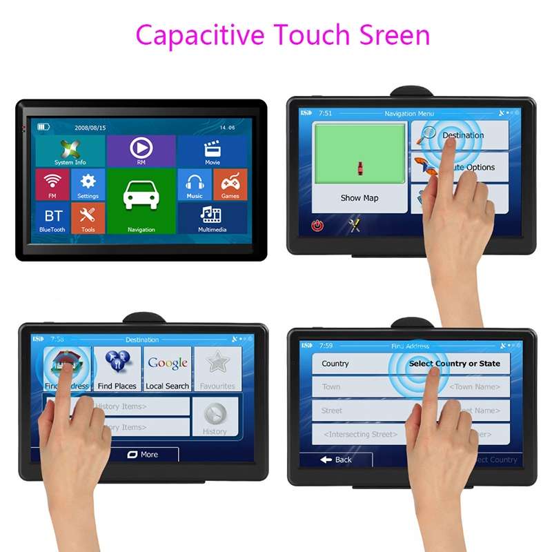 X20 7 inch Car GPS Navigator 8G+256M Capacitive Screen Bluetooth Reversing Image, Specification:Sout