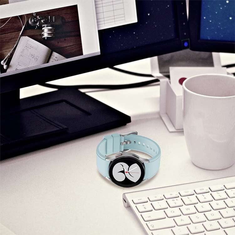 For Samsung Galaxy Watch4 40mm Silicone Watch Band(Light Blue)