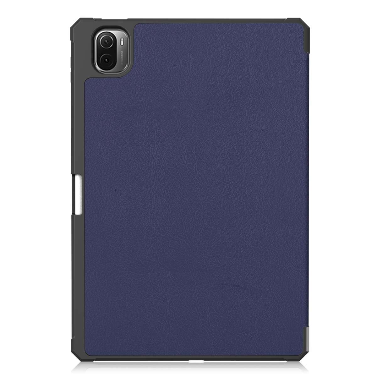 For Xiaomi Pad 5 / 5 Pro Custer Texture Horizontal Flip Leather Case with Three-folding ... (Blue)